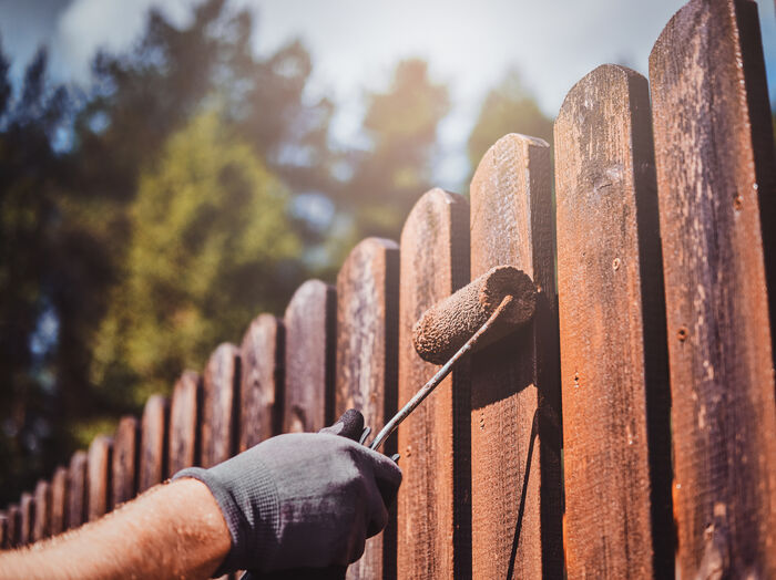 paint fence