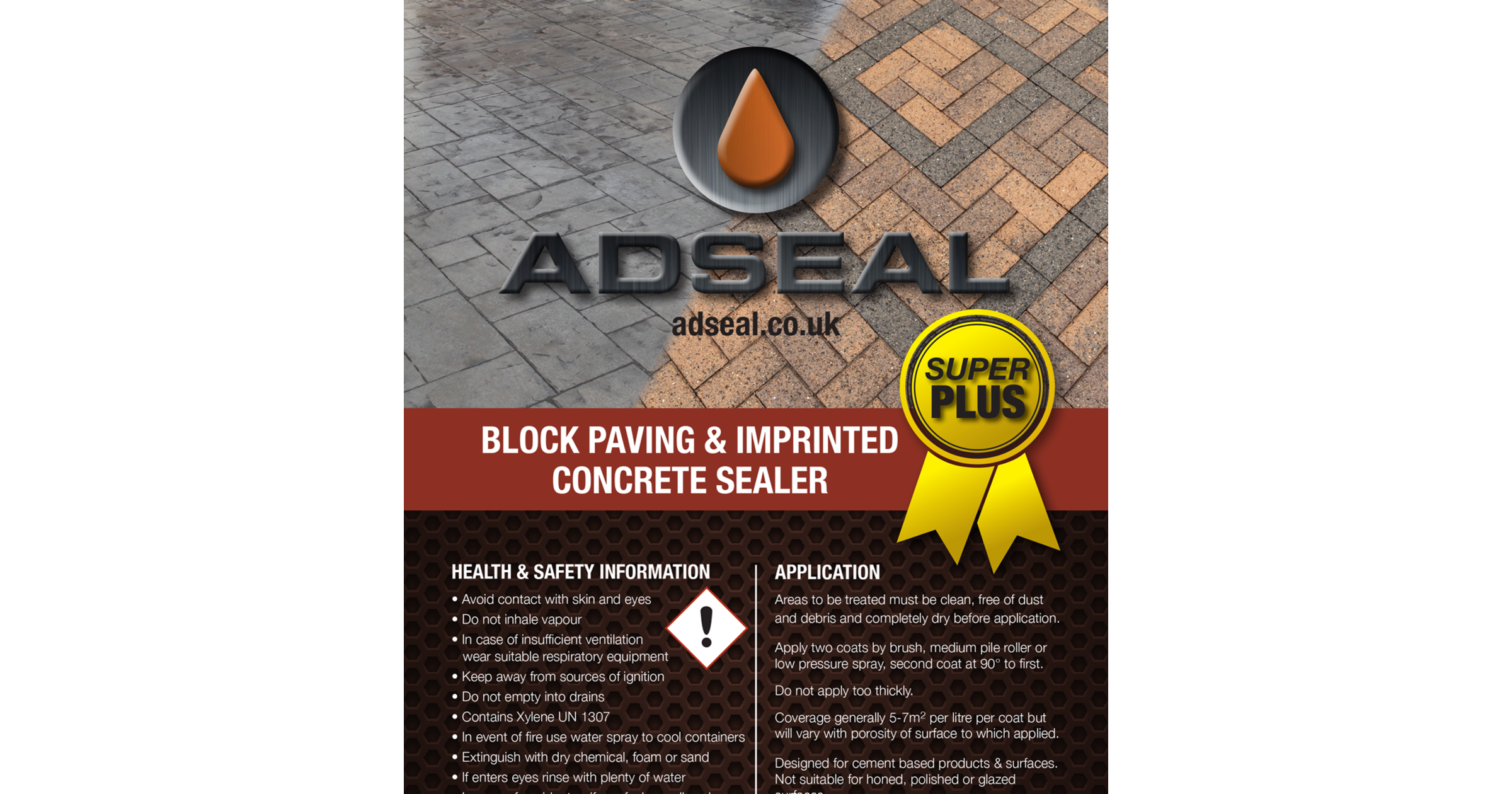 ADSEAL 5L BLOCK PAVING & IMPRINTED CONCRETE SEALER