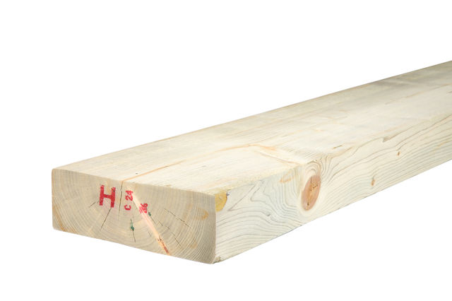  75 X 225MM (9" X 3") GREEN TREATED EASED EDGE TIMBER C24 (FIN SIZE 70 X 220MM)