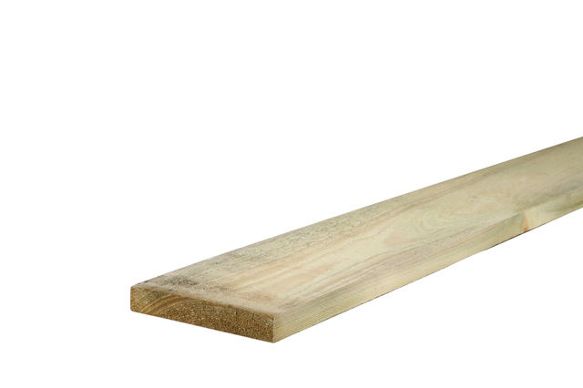3.6M 22 X 150MM (6" X 1") GREEN TREATED ROUGH SAWN TIMBER
