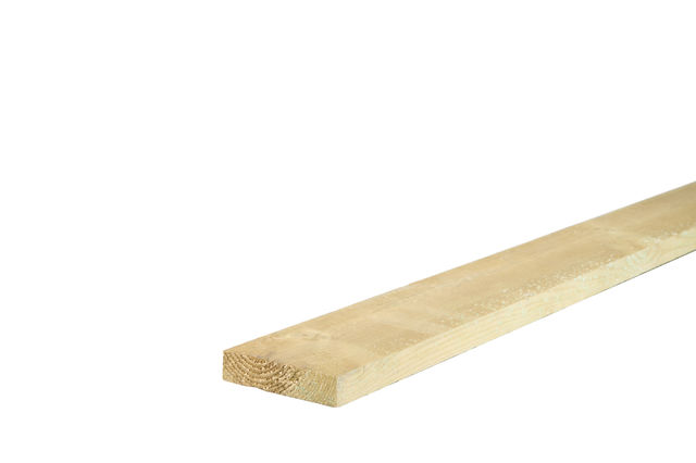2.4M 22 X 100MM (4" X 1") GREEN TREATED ROUGH SAWN TIMBER