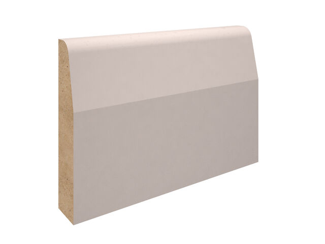 4.2M 18 X 68MM MDF CHAMF AND ROUND ARCHITRAVE WHITE PRIMED NEW