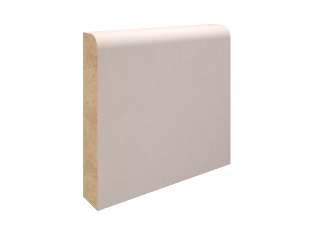 18 X 119MM MDF CHAMF AND ROUND SKIRTING WHITE PRIMED NEW