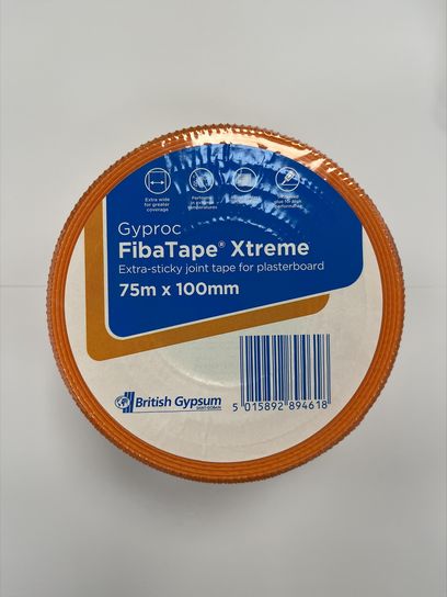 100MM GYPROC WIDE ORANGE FIBATAPE XTREME 90M WIDE