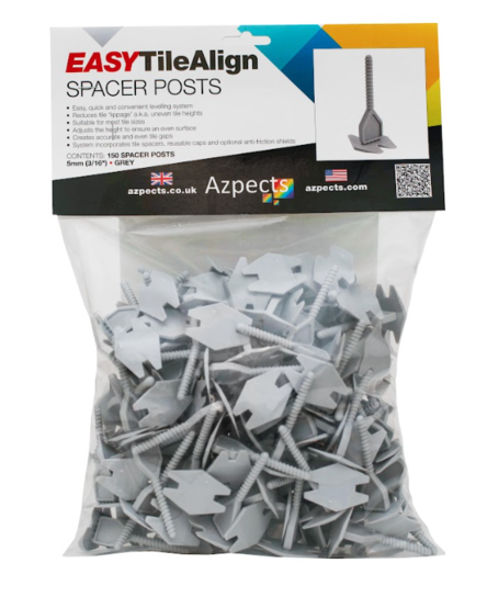 AZPECTS EASY TILE ALIGN SPACER POSTS 5MM YELLOW  150PK