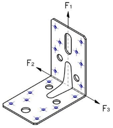 ANGLE BRACKET HEAVY DUTY 90X90X59MM 50/BOX
