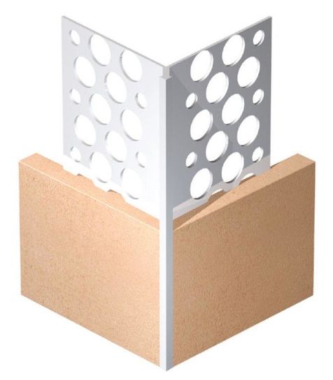 3000MM 10MM WHITE PLASTIC ANGLE BEAD