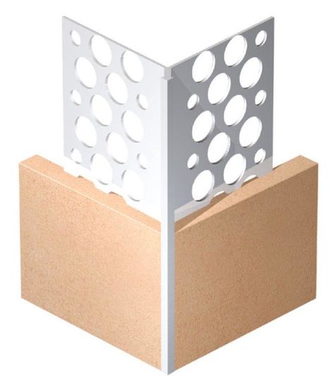 3000MM 15MM WHITE PLASTIC ANGLE BEAD