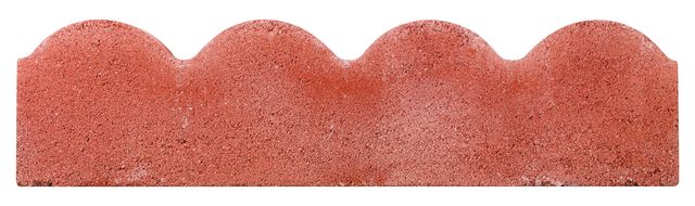 RED SCALLOPED EDGING 600 X 150 X 50MM (48/PACK)