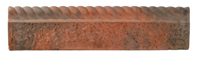 BRADSTONE RUSTIC ROPE TOP EDGING 600X150MM 38/PK ANTIQUE RED