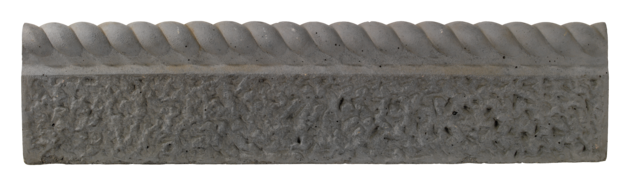 BRADSTONE RUSTIC ROPE TOP EDGING 600X150MM 38/PK OLD GRANITE