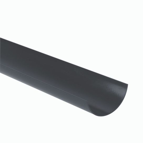 BR42G GREY 4M HALF ROUND GUTTER 112MM
