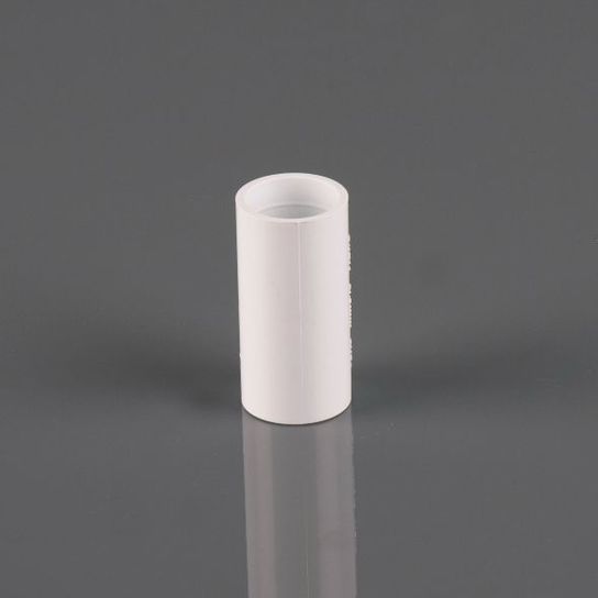 W120WP 21.5MM WHITE OVERFLOW STRAIGHT CONNECTOR