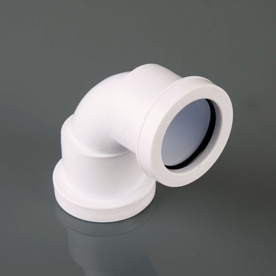 W900B 32MM BLACK PUSH FIT 92.5° SWEPT BEND