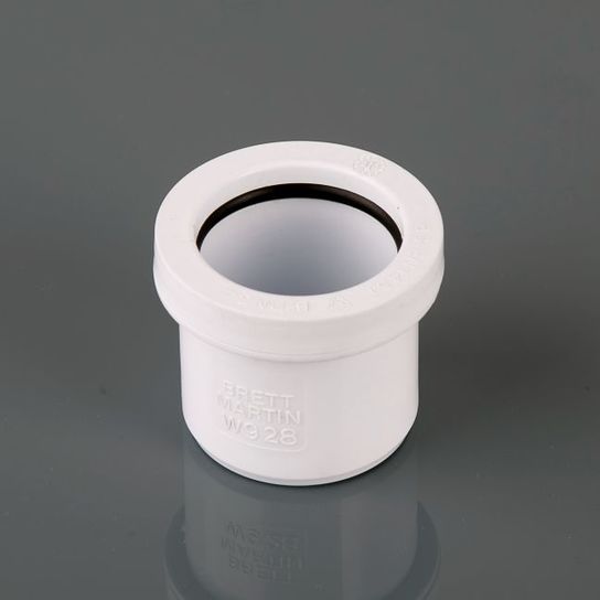 W928B 40MM BLACK PUSH FIT  REDUCER (40MM X 32MM)