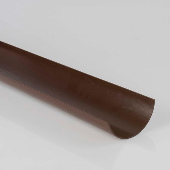 BR41BR BROWN 2M HALF ROUND GUTTER 112MM
