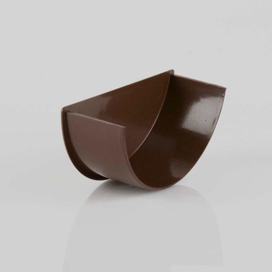 BR46BR BROWN HALF ROUND INTERNAL STOP END