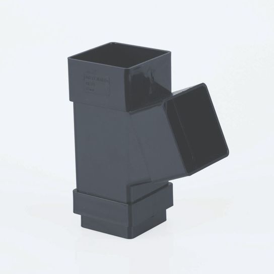 BR518BR BROWN SQUARE 112.5° DOWNPIPE JUNCTION