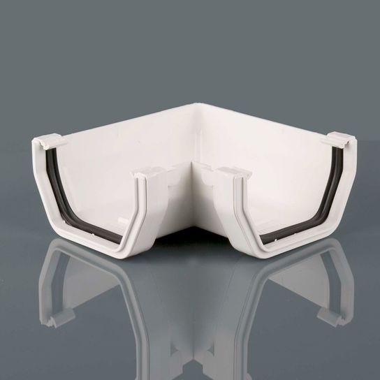 BR58B BLACK SQUARE 90° GUTTER ANGLE