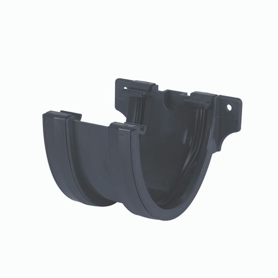 BR74B 115MM BLACK DEEP STYLE GUTTER UNION