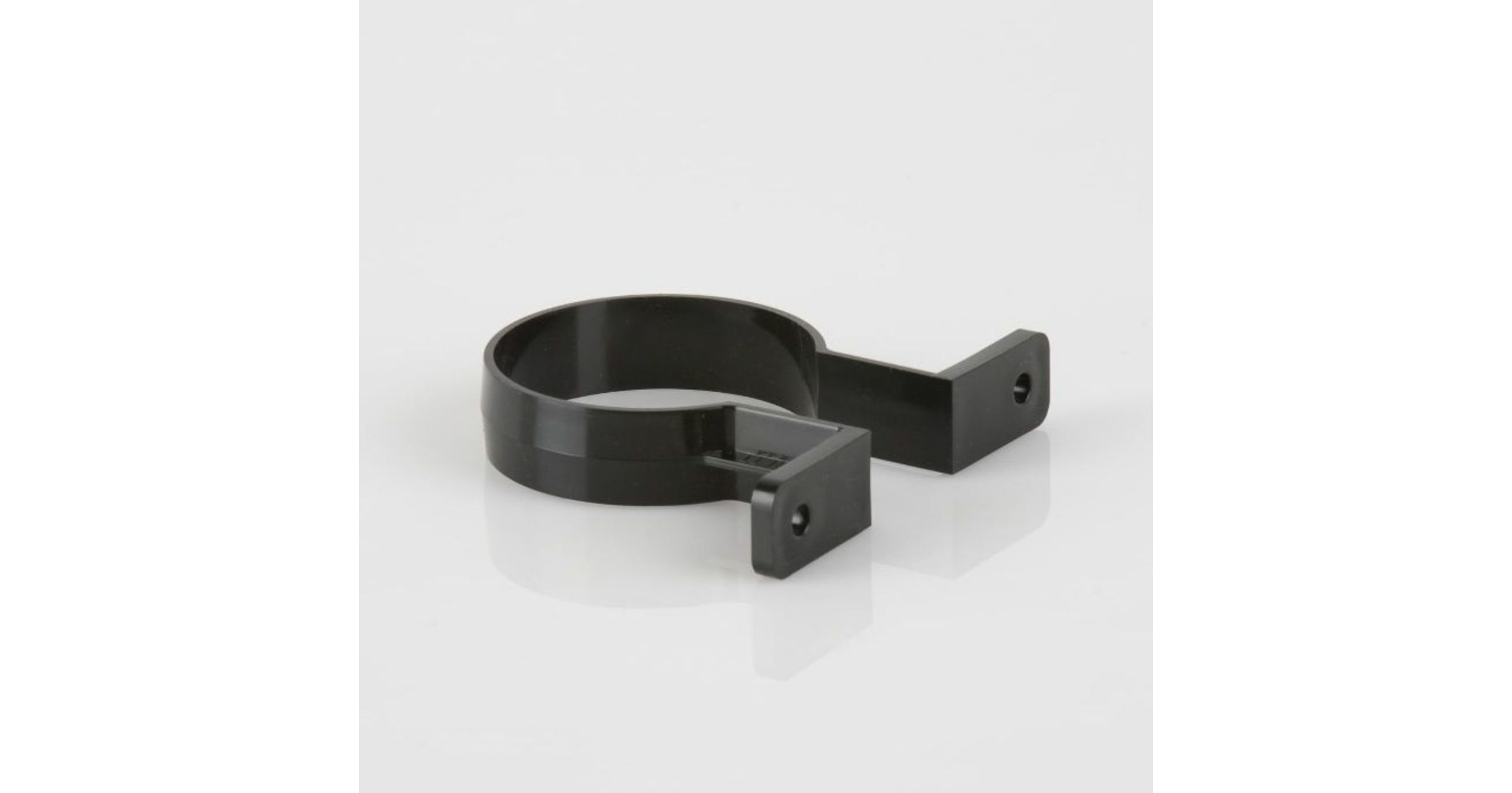 BR207W WHITE ROUND R/W PIPE BRACKET