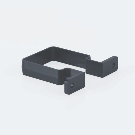 BR507B BLACK SQUARE R/W PIPE BRACKET