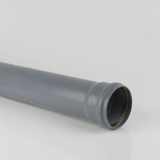 BS415G 4M 110MM GREY SOIL PIPE SINGLE SOCKET