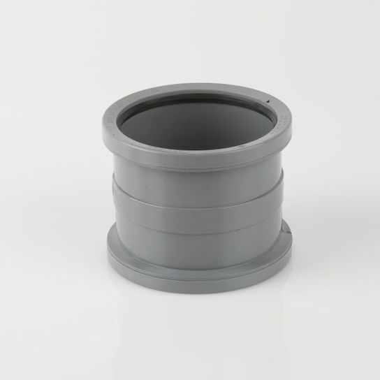 BS406G GREY 110MM D/SOCKET COUPLING