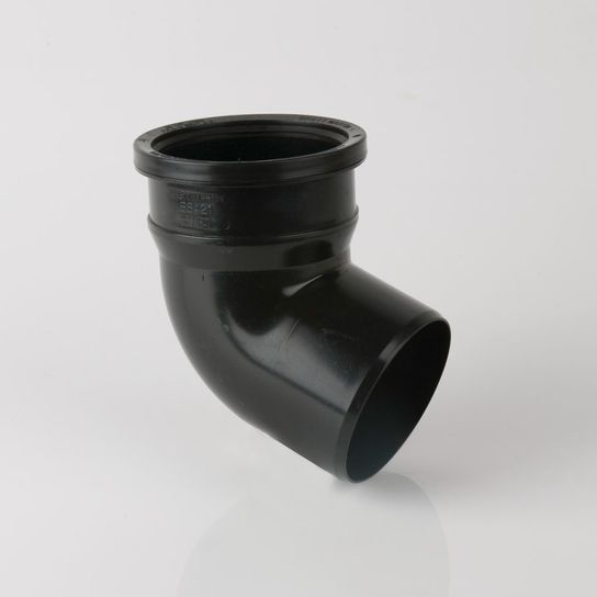 BS421B 110MM BLACK SOIL 112.5° S/SOCKET BEND