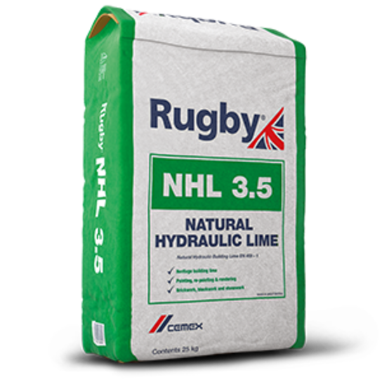 25KG RUGBY NATURAL HYDRAULIC LIME 3.5 WHITE  SPECIAL