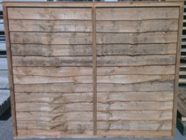 6` X 6` WANEY LAP FENCING PANEL