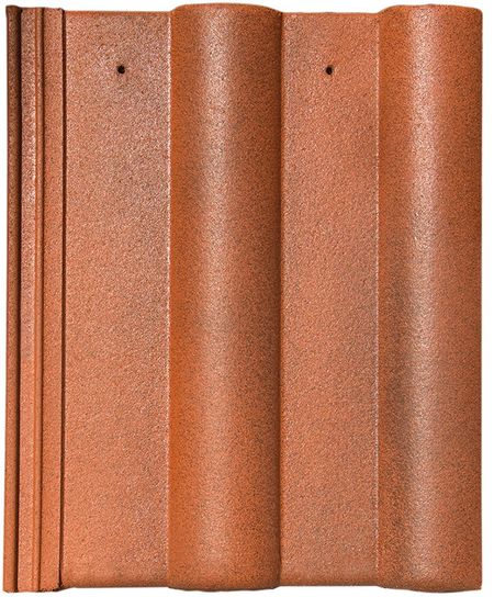 CREST DOUBLE ROMAN CONCRETE ROOFTILE 204/PK COLOUR : RUSTIC RED  (OLD ENGLISH)