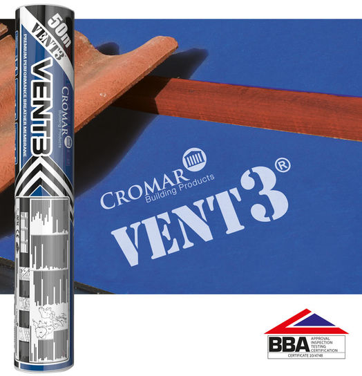 VENT 3    1.5MTR X 50MTR BREATHABLE FELT (BLUE) 135GSM