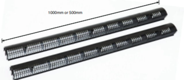 10MM X 500MM BLACK PLASTIC OVER FASCIA VENT