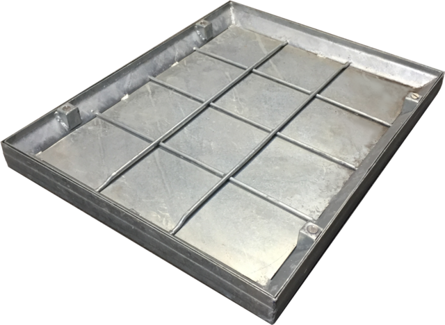 600 X 450MM RECESSED SOLID TRAY 4 SCREW DOUBLE SEAL COVER