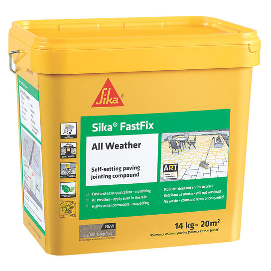 14KG  DEEP GREY  SIKA FASTFIX ALL WEATHER JOINT COMPOUND  (APPLY WHEN WET) 19M2 COVER