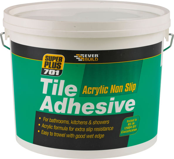 3.75KG EVERBUILD 701 NON-SLIP SHOWER PROOF TILE ADHESIVE