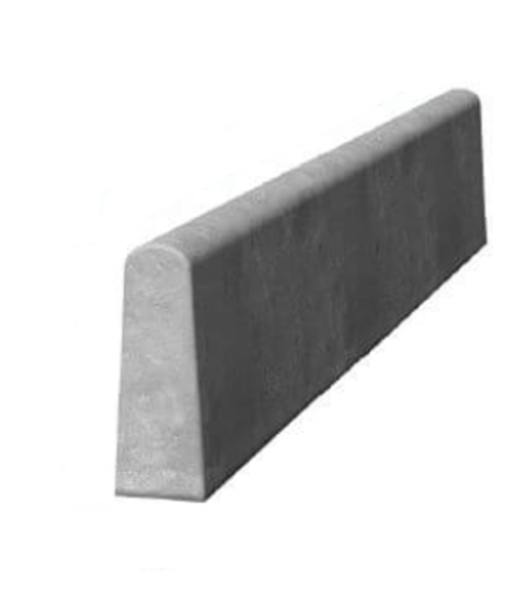 6" X 36" WHITE ROUND TOP EDGING 150 X 900MM (75/PACK)