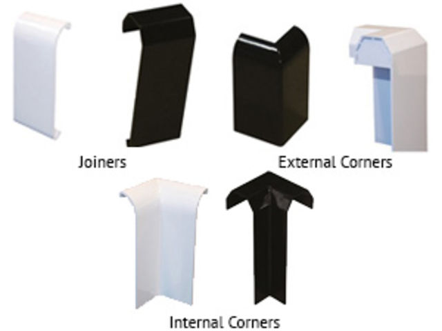 EPDM PVC GUTTER TRIM INT CORNER