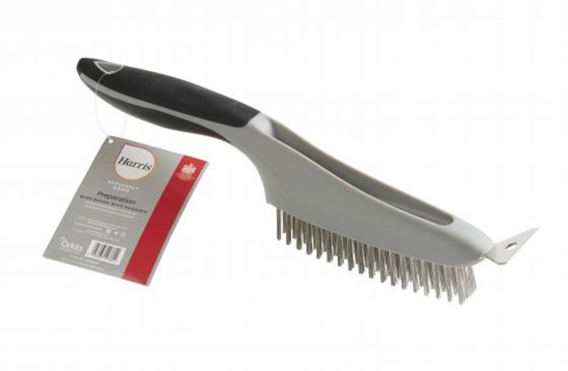 SOFT GRIP STEEL WIRE BRUSH AND SCRAPER 102064326 102064326