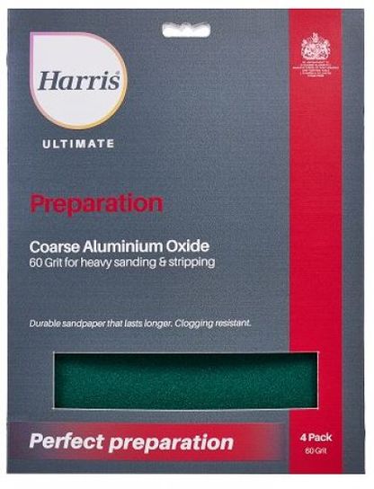 ULTIMATE ALUMINIUM OXIDE SANDPAPER COARSE 4PK