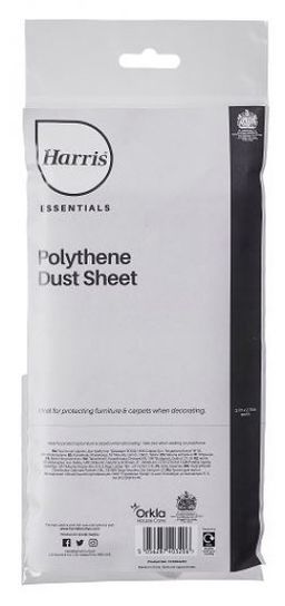 3.7M X 2.75M POLYTHENE DUST SHEET