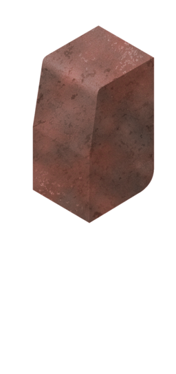 PLASMOR LARGE BRINDLE KERB EDGING 200H X 120D X 100W 10/LIN MTR.