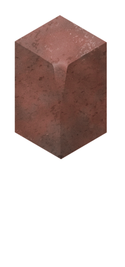 PLASMOR LARGE BRINDLE 90° INTERNAL CORNER KERB H/B