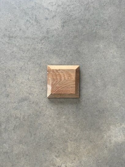 BROWN WOODEN FENCE POST CAP 96X96X23MM 3X3 POST