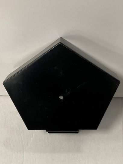 ANGLED RIDGE END CAP FOR TILE IN BLACK FOR CONTINUOUS DRY VERGE