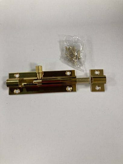 76 X 25MM STRAIGHT BRASS BARREL BOLT