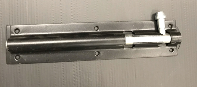 203MM BLACK JAP STRAIGHT TOWER BOLT