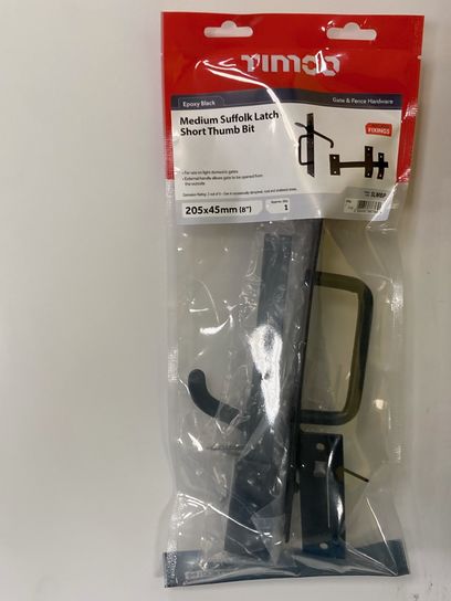 BLACK JAP MEDIUM SUFFOLK LATCH