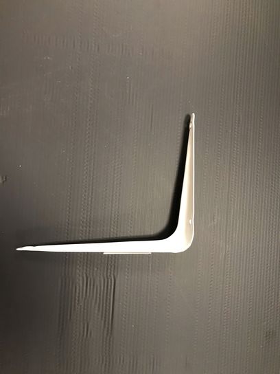 152 X 127MM WHITE SHELF BRACKET